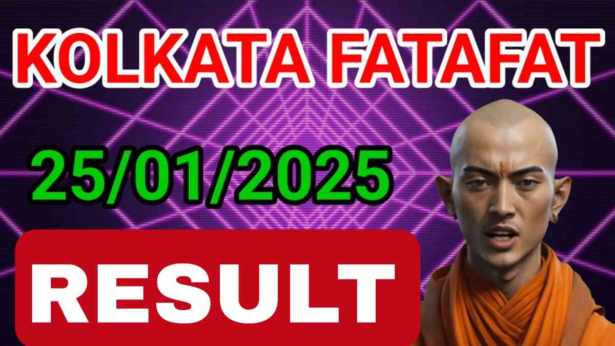 Kolkata Fatafat Lottery Result 25 January 2025